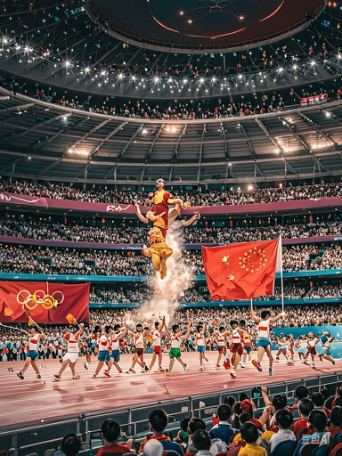 开云体育中国-运动员们奋力拼搏，场上比拼激烈